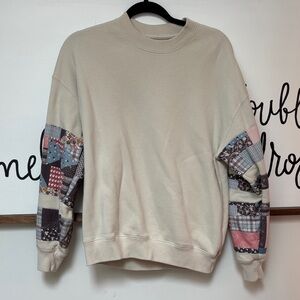 Abercrombie patchwork sweatshirt